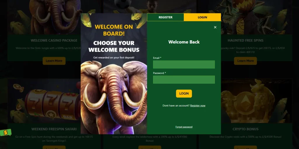 slotssafari login